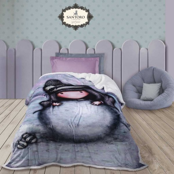 Κουβέρτα Fleece Μονή Με Γούνα 160x220 - Das Kids - Santoro - 5033 | Κουβέρτες | DressingHome