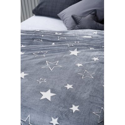 Κουβέρτα Υπέρδιπλη Flannel Φωσφοριζέ 220x240 - Palamaiki - Echo | Κουβέρτες | DressingHome