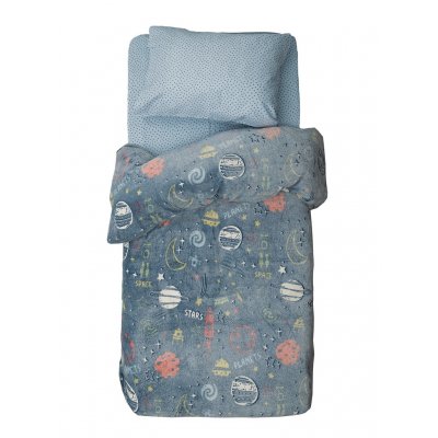 Κουβέρτα Μονή Fleece Φοσφωριζέ 160x220 - Palamaiki - LUMINUS - Nebula | Κουβέρτες | DressingHome