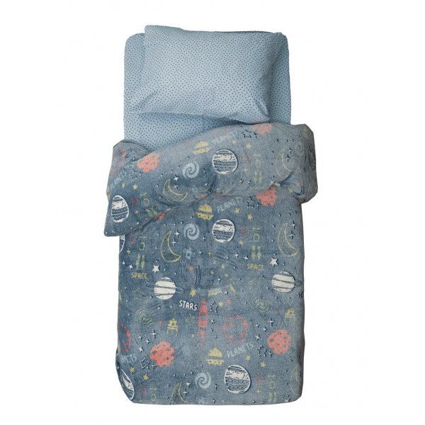 Κουβέρτα Μονή Fleece φωσφοριζέ 160x220 - Palamaiki - LUMINUS - Nebula | Κουβέρτες | DressingHome