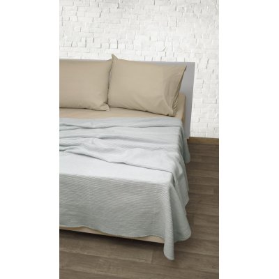 Κουβέρτα Μονή Τύπου Πικέ 160x220 - Viopros - Μελίνα - Σιέλ | Κουβέρτες | DressingHome