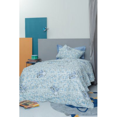 Πάπλωμα Μονό Φωσφοριζέ 160x240 - Palamaiki - Cluster - Blue | Μεμονωμένα Παπλώματα | DressingHome