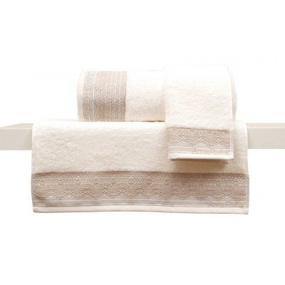 Πετσέτα Προσώπου 50x100 - AnnaRiska - Superior Jacquard - Karla / 3 - Ivory | Πετσέτες | DressingHome