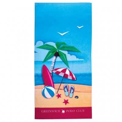 Πετσέτα θαλάσσης Εμπριμέ 70x140 - Greenwich Polo Club - Essenthial - 3719 | Πετσέτες | DressingHome