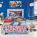 Σετ Παπλωματοθήκη 2 τμχ Μονή 160x240 - Das Kids - Cartoon Line Prints - Super Hero Girls 5005 | Σετ Παπλωματοθήκες | DressingHome